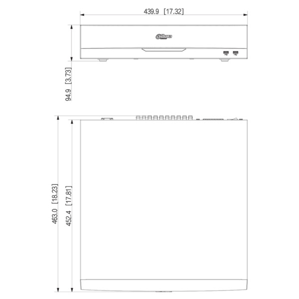 Dahua XVR5816S-4KL-I3 DVR 5EN1 16ch 4K@6ips +16IP 12MP 2HDMI 8HDD E/S AI (3)