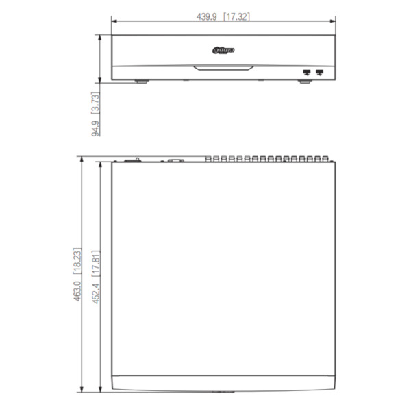 Dahua XVR5832S-I3 DVR 5EN1 H265 32ch 5M-N@8ips 32IP 8MP 2HDMI 8HDD E/S AI (3)