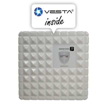 Comprar Defendertech VESTA-DT-400 VESTA-DT-400 Cañón de niebla Defendertech. Incluye 2 módulos de entrada/salida digital VESTA. Generación de 415 m3 en 1 minuto. Salida de 12V CC, 500 mA para dispositivos externos. No incluye batería. Tiempo de disparo a