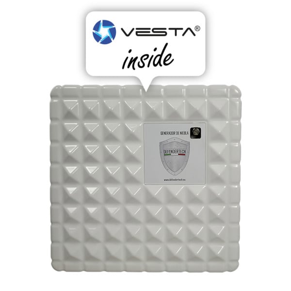 Defendertech VESTA-DT-800 VESTA-DT-800 Cañón de niebla Defendertech para 100 m². Incluye 2 módulos de entrada/salida digital VES