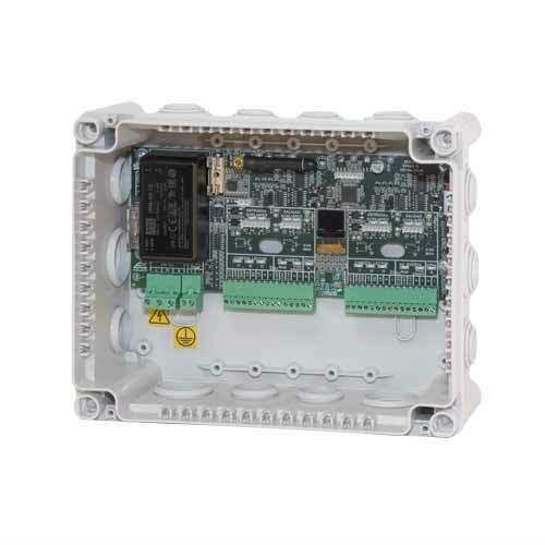 Desico A2003L2FW Módulo para 2 puertas vía radio con fuente de alimentación y caja de plástico. Compatible con controladoras A20