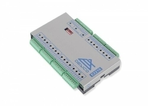 Desico E2216 Módulo detección 16 zonas de intrusión y 8 salidas de relé, integrado en el bus de control de la central C2200. Máx