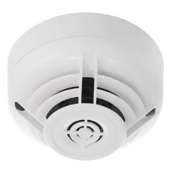 Detector térmico termovelocimétrico con aislador incorporado. Color blanco