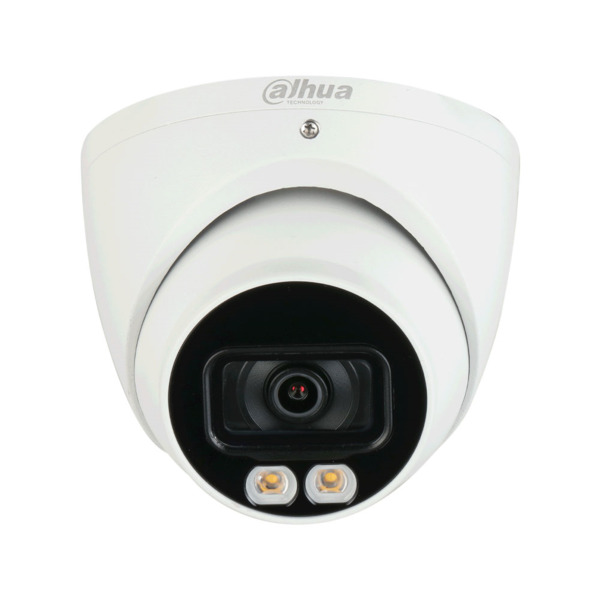 Domo 4 en 1 Dahua Full-Color. CMOS 5MP, 5MP@25ips (CVI). Salida 4 en 1 conmutable. Color 24/7, 0,0002 lux, Smart Light 40m. Ópti