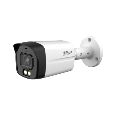 (DH-HAC-HFW1809TLMP-A-LED-0280B) DAHUA CÁMARA HÍBRIDA BULLET LITE FULL-COLOR 4K WDR CON AUDIO ÓPTICA FIJA 2.8MM