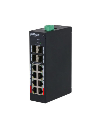 (DH-HS4412-8ET-96) DAHUA SWITCH INDUSTRIAL MANAGED 8 PUERTOS POE 10/100 MBPS + 4 SFP 1000 MBPS UPLINK (1)