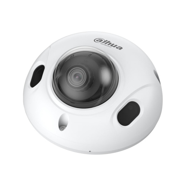 Domo IP Dahua WizSense. 2MP@25/30ips, AI H.265+. ICR, 0,002/0,0002 lux, Smart IR 30m. Óptica fija de 2,8 mm. WDR 120dB, SSA, 3D-