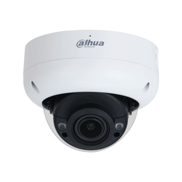 Domo IP Dahua WizSense. 4MP@25/30ips, Smart H.265+. ICR, 0,005/0,0005 lux, Smart IR 40m. Óptica motorizada de 2,7~13,5 mm. WDR 1