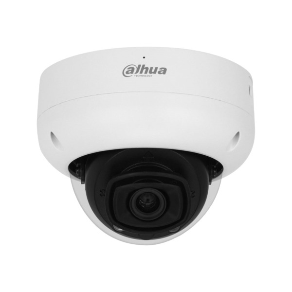 Domo IP Dahua WizMind. 5MP@25/30ips, AI-H.265+/Smart265+. ICR, 0,0009/0,0005 lux, Smart IR 50m. Óptica fija de 2,8 mm. WDR 120dB