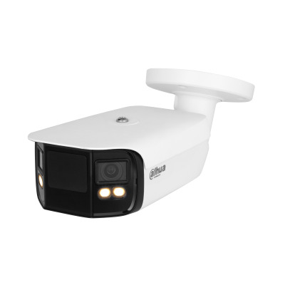 (DH-IPC-PFW5849P-A180-E2-ASTE-0360B) DAHUA CÁMARA IP BULLET PANORÁMICA TIOC DUO WDR WIZSENSE 2X4MP LED IR & LUZ CÁLIDA IP67 ALAR (1)