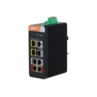 (DH-IS4207-4GT-120) DAHUA SWITCH INDUSTRIAL L2 MANAGED 4 1000M GESTIONABLE POE 2.0 WATCHDOG (1)