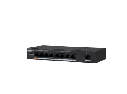 (DH-PFS3009-8ET1GT-96-V2) DAHUA SWITCH HI-POE 2.0 8 PUERTOS + 1 UPLINK RJ45