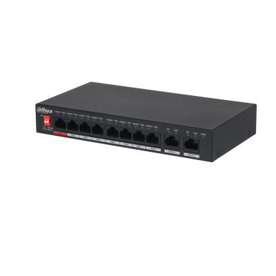 (DH-PFS3010-8ET-96-V2) DAHUA SWITCH HI-POE 2.0 8 PUERTOS + 2 UPLINK RJ45 (1)