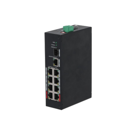 Comprar (DH-PFS3110-8ET-96-V2) DAHUA SWITCH 10 PUERTOS / 8 PUERTOS POE LARGA DISTANCIA 250M WATCHDOG 2.0