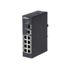 (DH-PFS3110-8T) DAHUA SWITCH INDUSTRIAL L2 8 PUERTOS + 1 UPLINK GIGABIT + 1 SFP