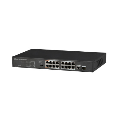(DH-PFS3117-16ET-135) DAHUA SWITCH POE 16 PUERTOS + 1 PUERTO GIGABIT (1)