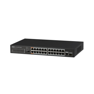 (DH-PFS3125-24ET-190) DAHUA SWITCH POE 24 PUERTOS + 1 GIGABIT COMBO RJ45/SFP