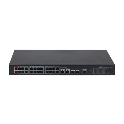 (DH-PFS4226-24ET-360-V3) DAHUA SWITCH L2 HI-POE 2.0 GESTIONABLE 24 PUERTOS 10/100 + 2 UPLINK COMBO GIGABIT/SFP (1)