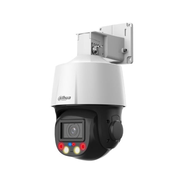 Domo PTZ IP Dahua WizSense con disuasión activa. 4MP@25/30ips, Smart H.265+. 0,005/0,0005 lux, IR 50m, luz blanca 30 m. Zoom ópt