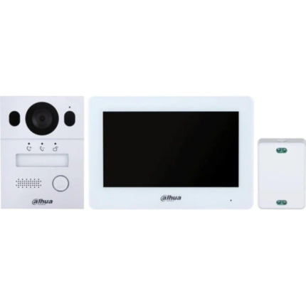 Comprar (DHI-KTX01(S)/DHI-VTO2003F/DHI-VTH5123H-W-S2) DAHUA KIT VIDEOPORTERO PARA INSTALACION EN SUPERFICIE, 2 HILOS, IP65, IK07