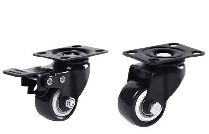 (DHI-LDV-CASTER-B3) DAHUA RUEDAS PARA TOTEM DISPLAY - COMPATIBLE CON 43", 55", 65" Y 75" (INCLUYE 2 RUEDAS CON FRENO Y 2 RUEDAS (1)