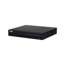 NVR IP Dahua de 4 canales. Formato Smart H.265+. 80/60Mbps de entrada/salida. Salidas HDMI (4K) y VGA (1080P) simultáneas. Compa