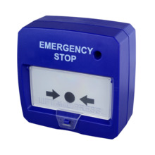 DMTECH DMT-D9000-MCP-B Pulsador rearmable - Especial para panel de extinción - Parada de emergencia - Indicador LED - Instalació