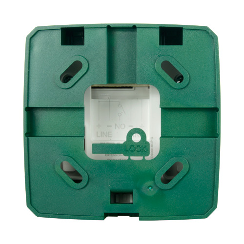 DMTECH DMT-D9000-MCP-G Pulsador rearmable - Especial para panel de extinción - Extinción manual - Indicador LED - Instalación en (3)