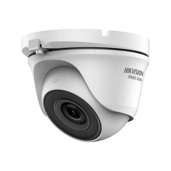 Domo 4 en 1 HiWatchT de HIKVISION®. 5MP@20ips. Salida 4 en 1 conmutable. ICR, 0,01 lux, Smart IR 20m. Óptica fija de 2,8 mm. WDR