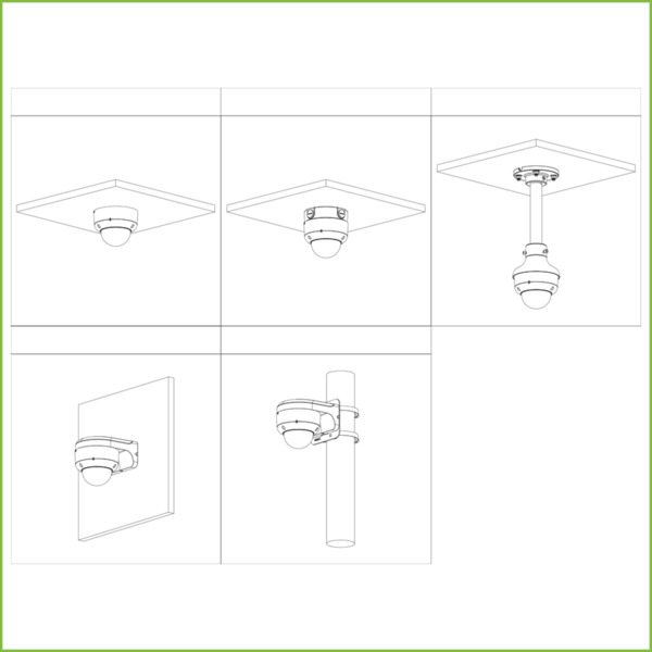 Domo HDCVI 4EN1 2M 1080P WDR Starlight+ IR60m 2.7-13.5 VFM IP67 IK10 MIC Color Negro (3)