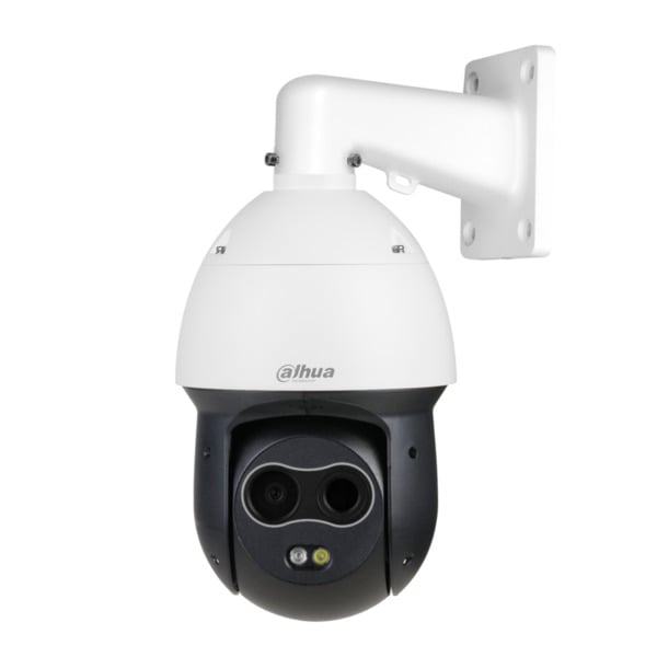 Domo PTZ Híbrido IP Térmico 256*192 3.5mm + 2M 4mm IP66 12V PoE+ AUDIO E/S AI