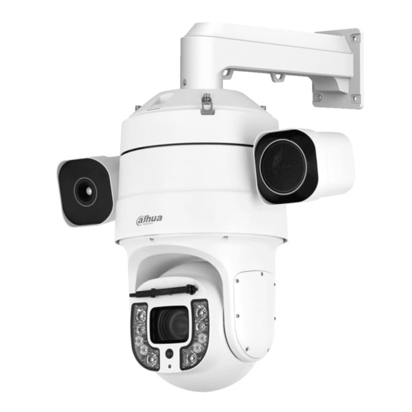 Domo PTZ Híbrido IP Térmico 400*300 25mm + 4M 5.5–248mm 45x IR250m IP66 AUDIO E/S AI