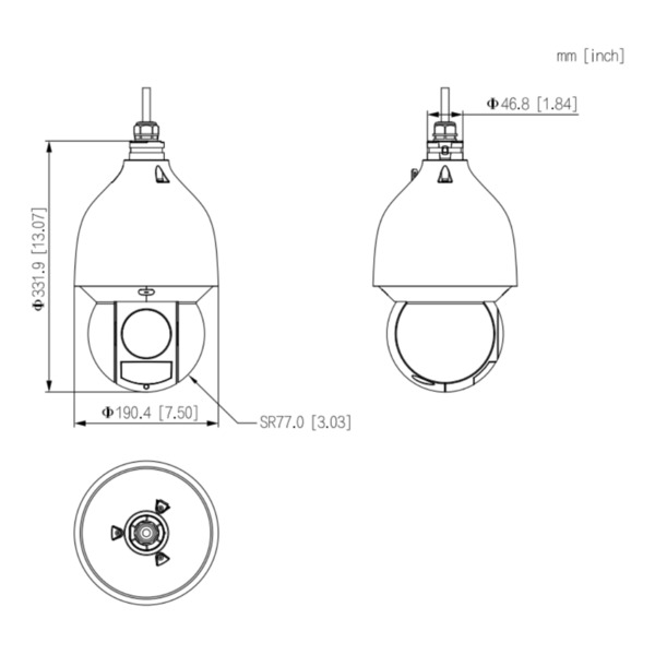 Domo PTZ IP 4M DN WDR Starlight IVS SMD IR150m 45X IP67 IK10 PoE+ AUDIO E/S AI (1)