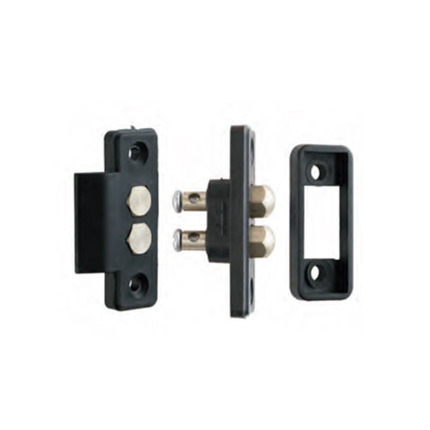 Comprar 2C-NEGRO Pasacorrientes de plastico de 2 contactos color negro, para emportrar. Corriente máxima 2 A