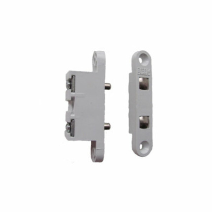 Comprar 2C Pasacorrientes de plastico de 2 contactos color blanco, para emportrar.  Corriente máxima 2 A