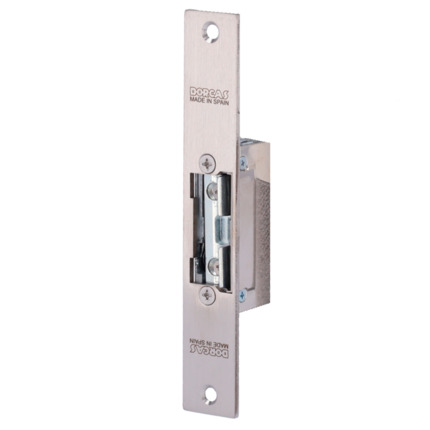 Comprar DORCAS DR-99NDF-TOP/YSX Abrepuertas eléctrico Dorcas - Para puerta sencilla | Pestillo radial regulable - Modo apertura Fail Secure (NO) - Fuerza de retención 330 kg - Alimentación AC/DC 10-24V - Paso libre | Instalación sin corte