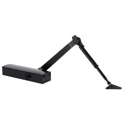 Comprar DORCAS DR-D-22194/B Cierrapuertas de brazo articulado - Instalación de superficie y reversible - Apertura con fuerza reducida - Puertas entre 25~100 kg y 850~1250 mm - Velocidad ajustable | Ajuste de fuerza preciso - Apto para todo tipo de puerta