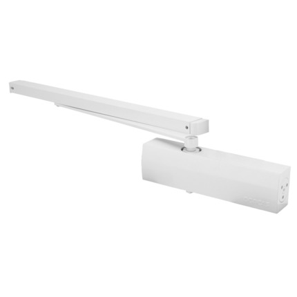 Comprar DORCAS DR-D-22233/W Cierrapuertas de brazo deslizante - Instalación de superficie y reversible - Apertura con fuerza reducida - Puertas entre 25~100 kg y 850~1250 mm - Velocidad ajustable | Ajuste de fuerza preciso - Apto para todo tipo de puerta