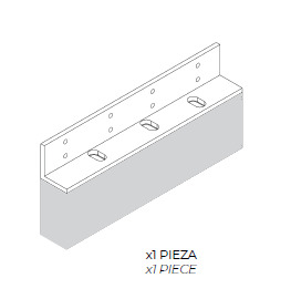 Dorcas L600 Aleta L de fijación en superficie para M600