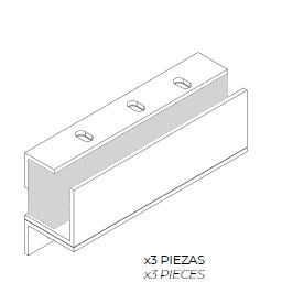 Dorcas Z600 KIT Aleta Z de fijación en superficie para M600