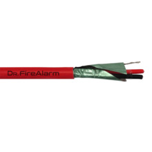 DrFireAlarm FIRE2x1.5-LSZH Rollo 100m de cable manguera rojo flexible trenzado 2 hilos apantallado LSZH (2x1.5) CPR