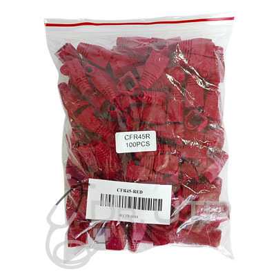 DrUTP CFR45-RED Capuchon Color Rojo para Conector RJ45 en Bolsa 100 unidades