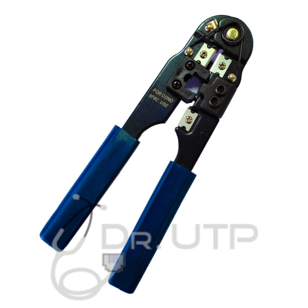 DrUTP CRIMPRJ45 Tenaza metálica de crimpar para conectores RJ45/8P RJ11/6P RJ12 (1)
