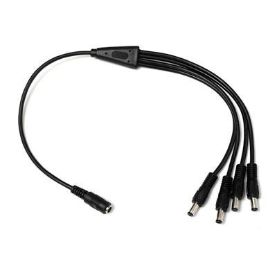 DrUTP DCJACK+1F-4M Cable para distribución de Alimentación DC JACK 1 entrada Hembra a 4 salidas Macho