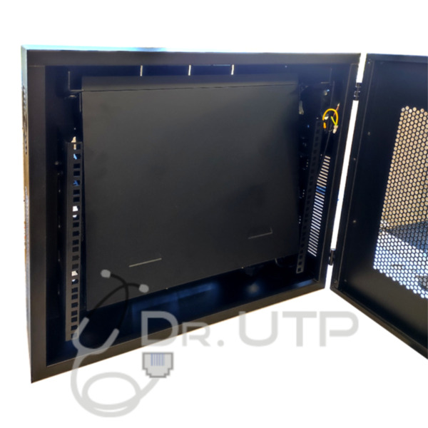 DrUTP LUXURYDVRBOX Arcón Vertical para equipos estándar rack de 19" 4U con 2 llaves, ventilador, pasacables y puerta con rejilla (5)