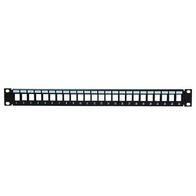 DrUTP PATCHPANEL24-BLANK Patch Panel Rack 19" 1U 24 Puertos para Keystone