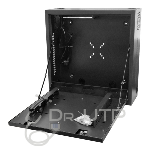 DrUTP VERTICALDVRBOX Arcón Vertical para grabador y pantalla con 2 llaves, ventilador y pasacables (2)