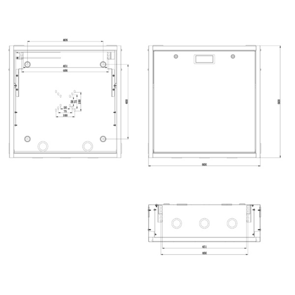 DrUTP VERTICALDVRBOX Arcón Vertical para grabador y pantalla con 2 llaves, ventilador y pasacables (7)