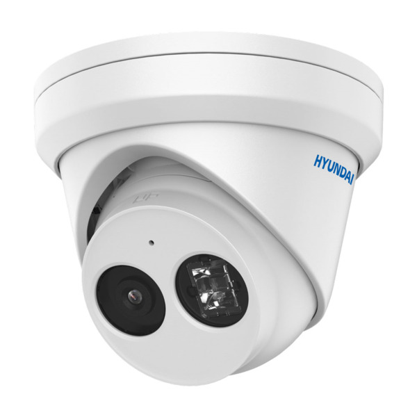 Domo IP HYUNDAI. 4MP@25ips, H.265+/H.265. ICR, 0,005 lux, IR 30m. Óptica fija de 2,8 mm. WDR 120dB, 3D-DNR, ROI. Protección peri