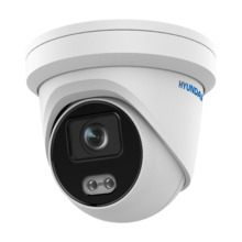 Domo IP HYUNDAI ColorView. 4MP@25ips, H.265+/H.265. Color 24/7, 0,0005 lux, luz blanca 30m. Óptica fija de 2,8 mm. WDR 130dB, 3D